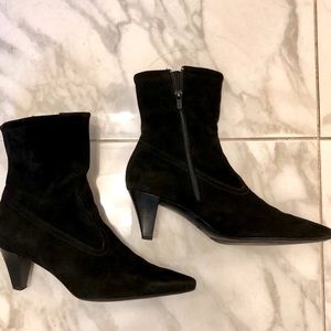 Peter Kaiser black suede ankle boot 7